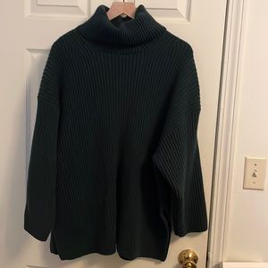 H&M Green Turtleneck Sweater